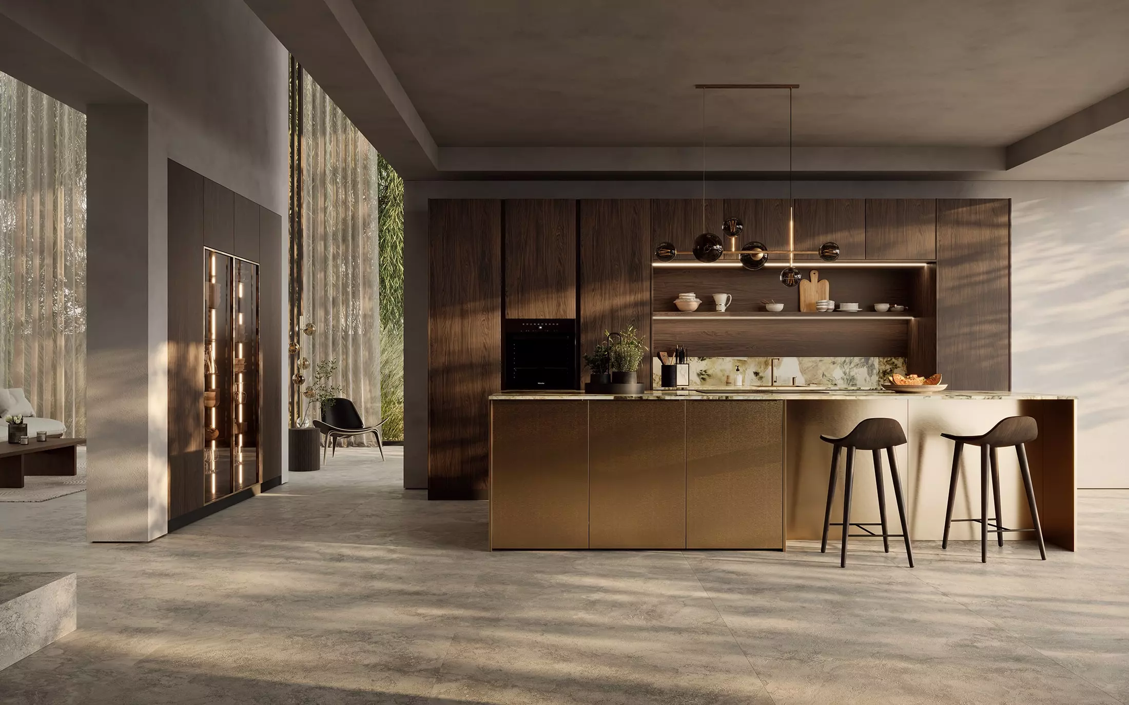 Rotpunkt German kitchen close-up